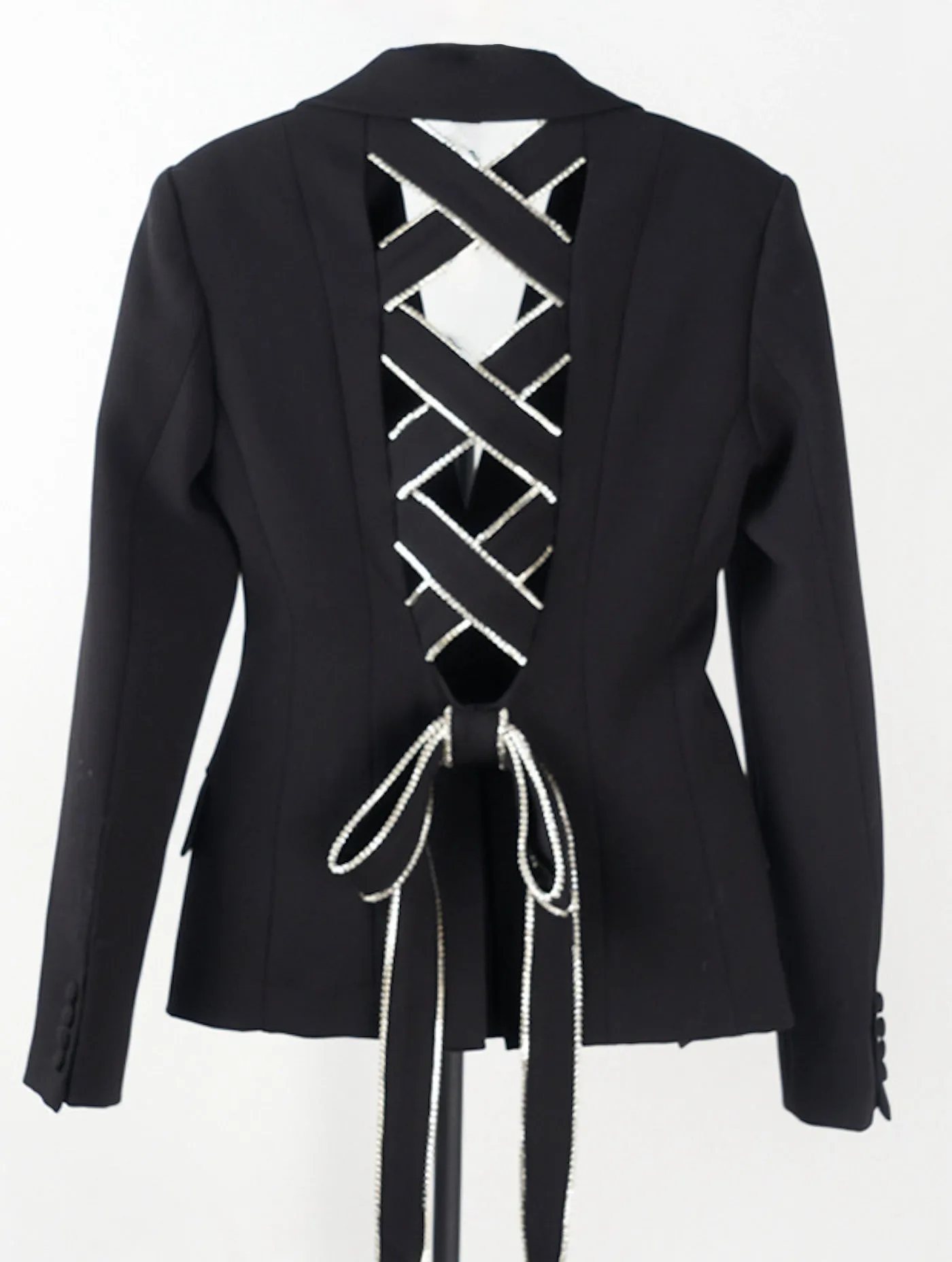 Open Tie-Back Chic Blazer