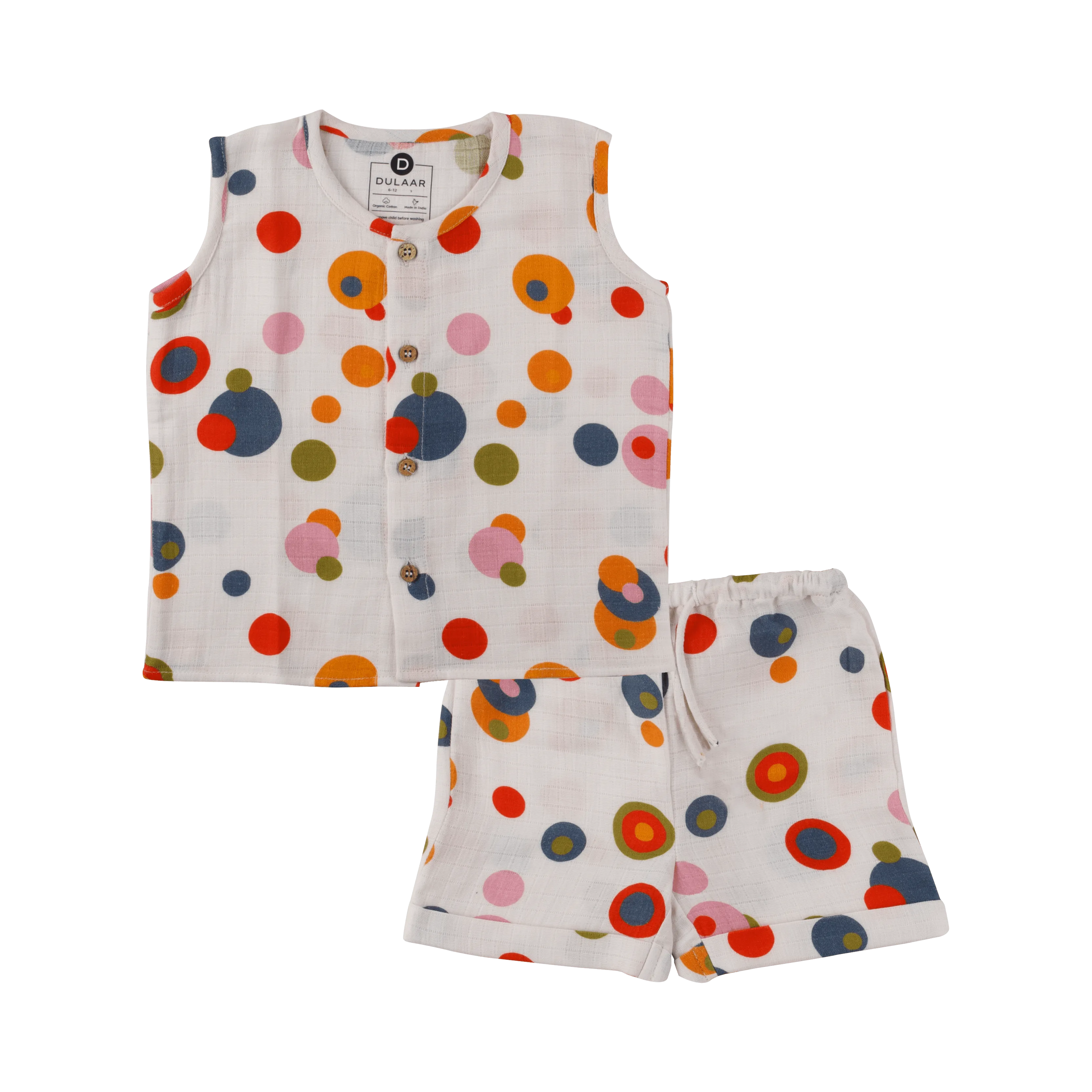 Organic Muslin Vest & Shorts Set | The Happy Camper