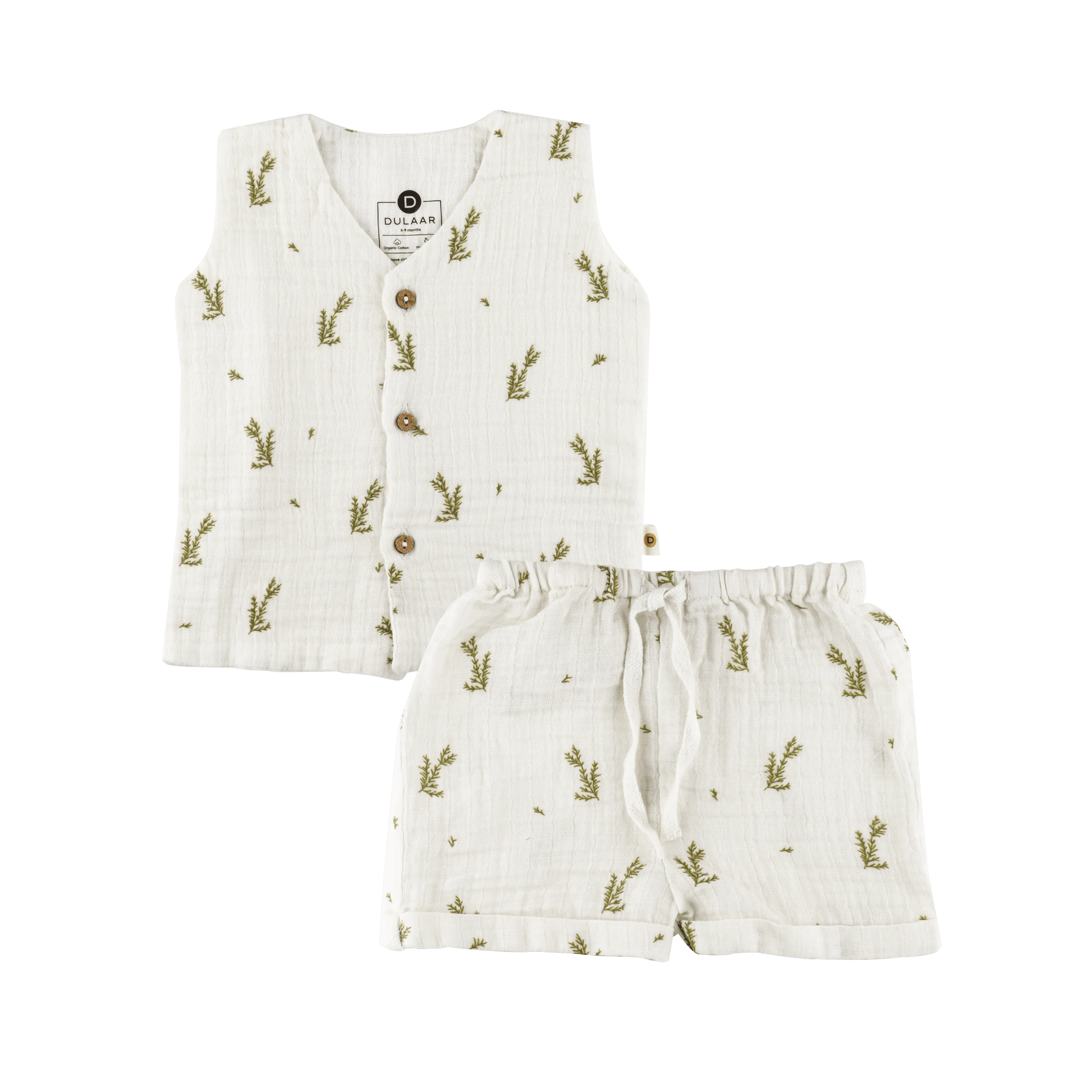 Organic Muslin Vest & Shorts Set | The Happy Camper