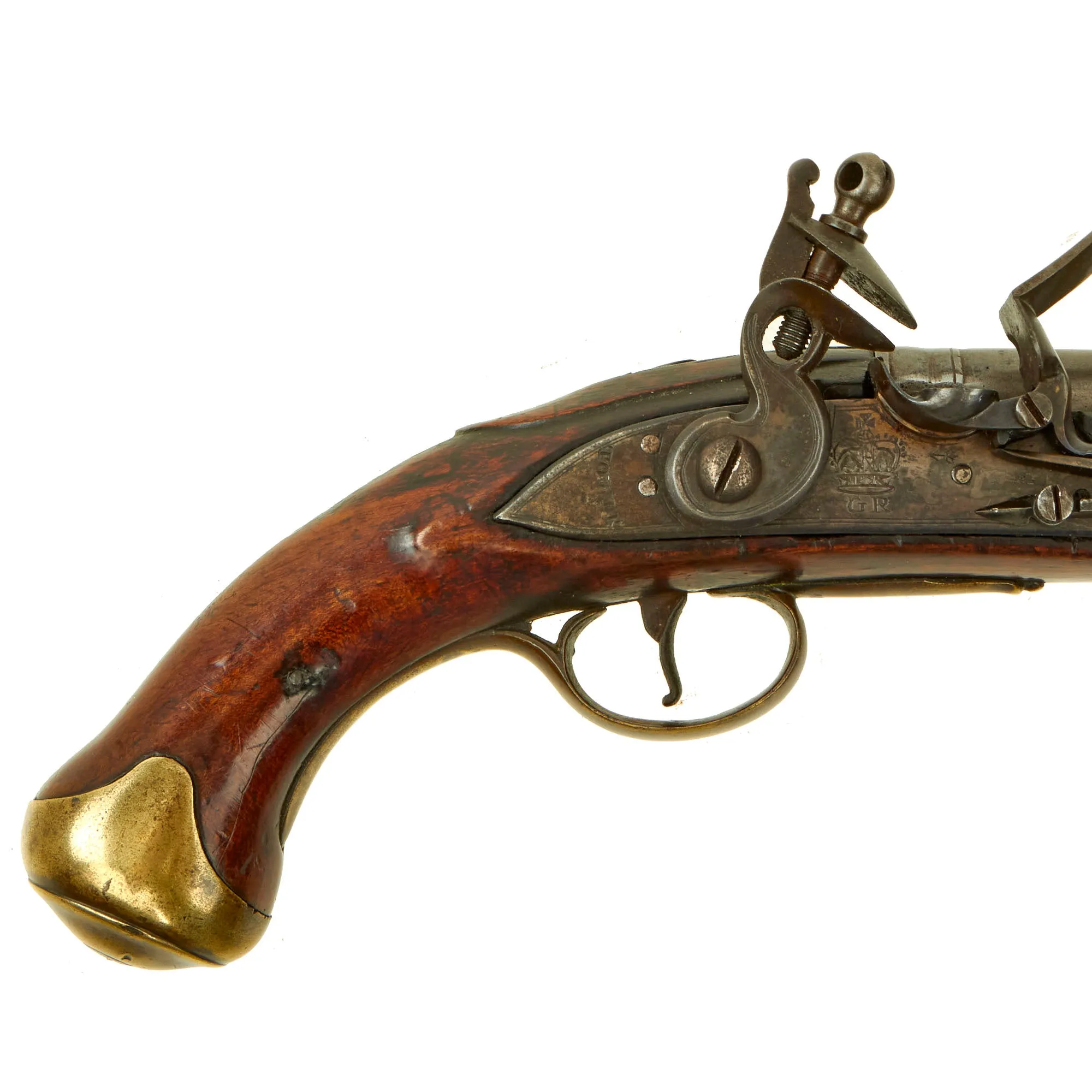 Original British Napoleonic P-1796 Light Dragoon Flintlock Pistol Marked to the 11th Light Dragoons - Waterloo Participant