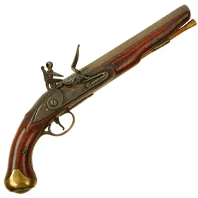 Original British Napoleonic P-1796 Light Dragoon Flintlock Pistol Marked to the 11th Light Dragoons - Waterloo Participant