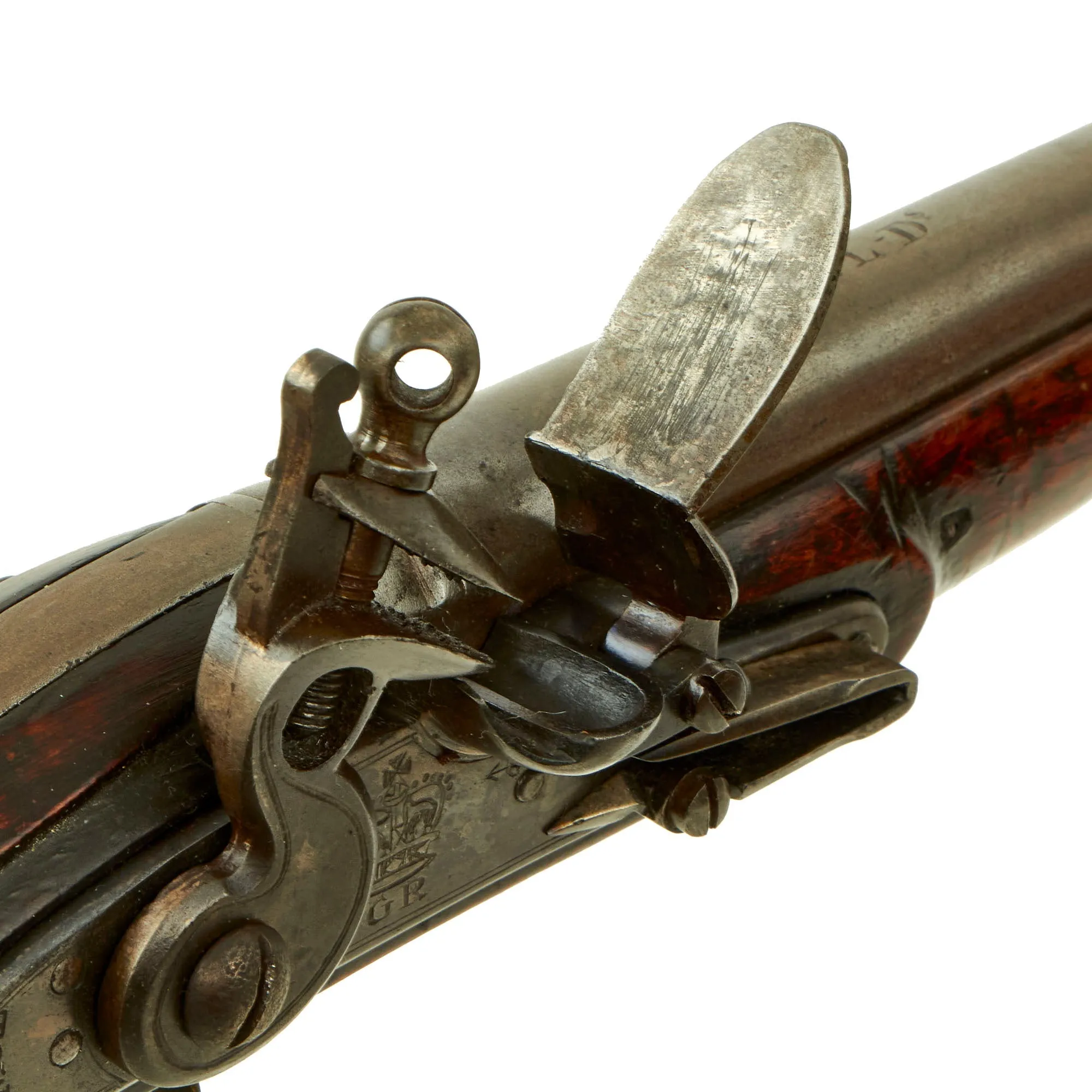 Original British Napoleonic P-1796 Light Dragoon Flintlock Pistol Marked to the 11th Light Dragoons - Waterloo Participant