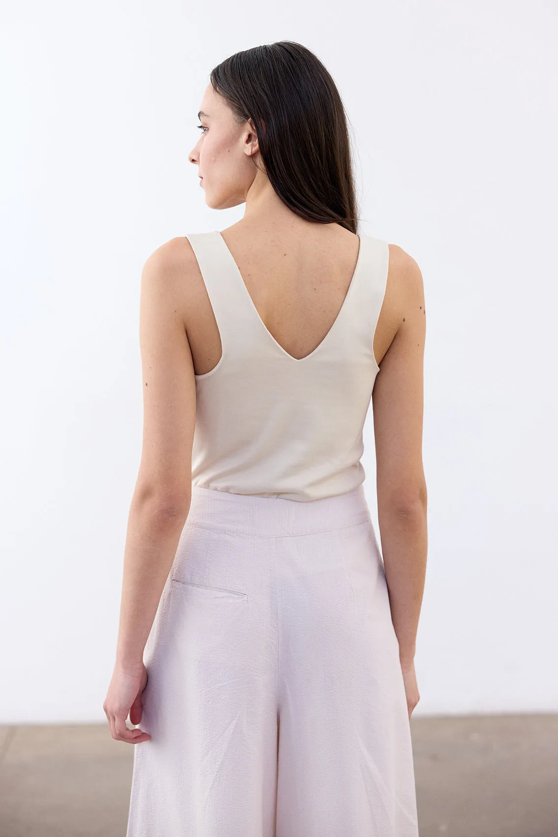 Pima Cotton Tank Top - Crudo