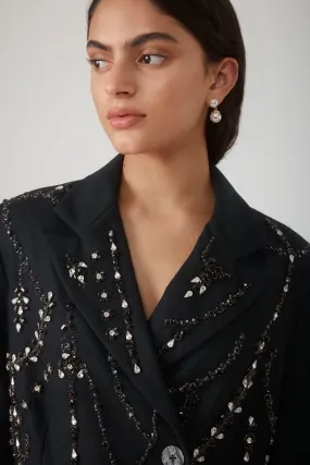 PRIYA EMBELLISHED BLAZER - NOIR