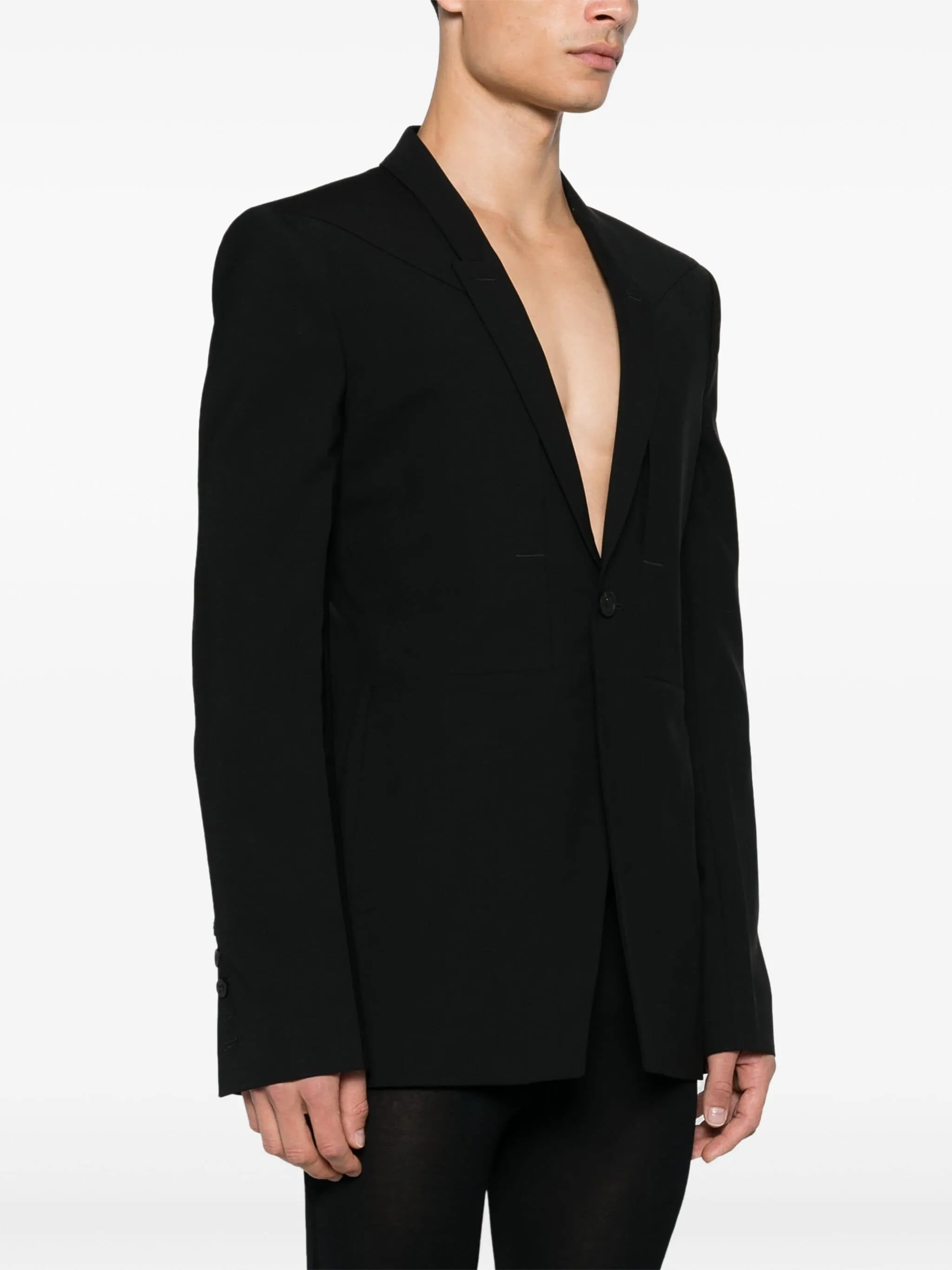 RICK OWENS FOGPOCKET SOFT SOFT BLAZER