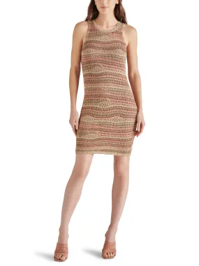 RONNIE SWEATER DRESS TAUPE MULTI