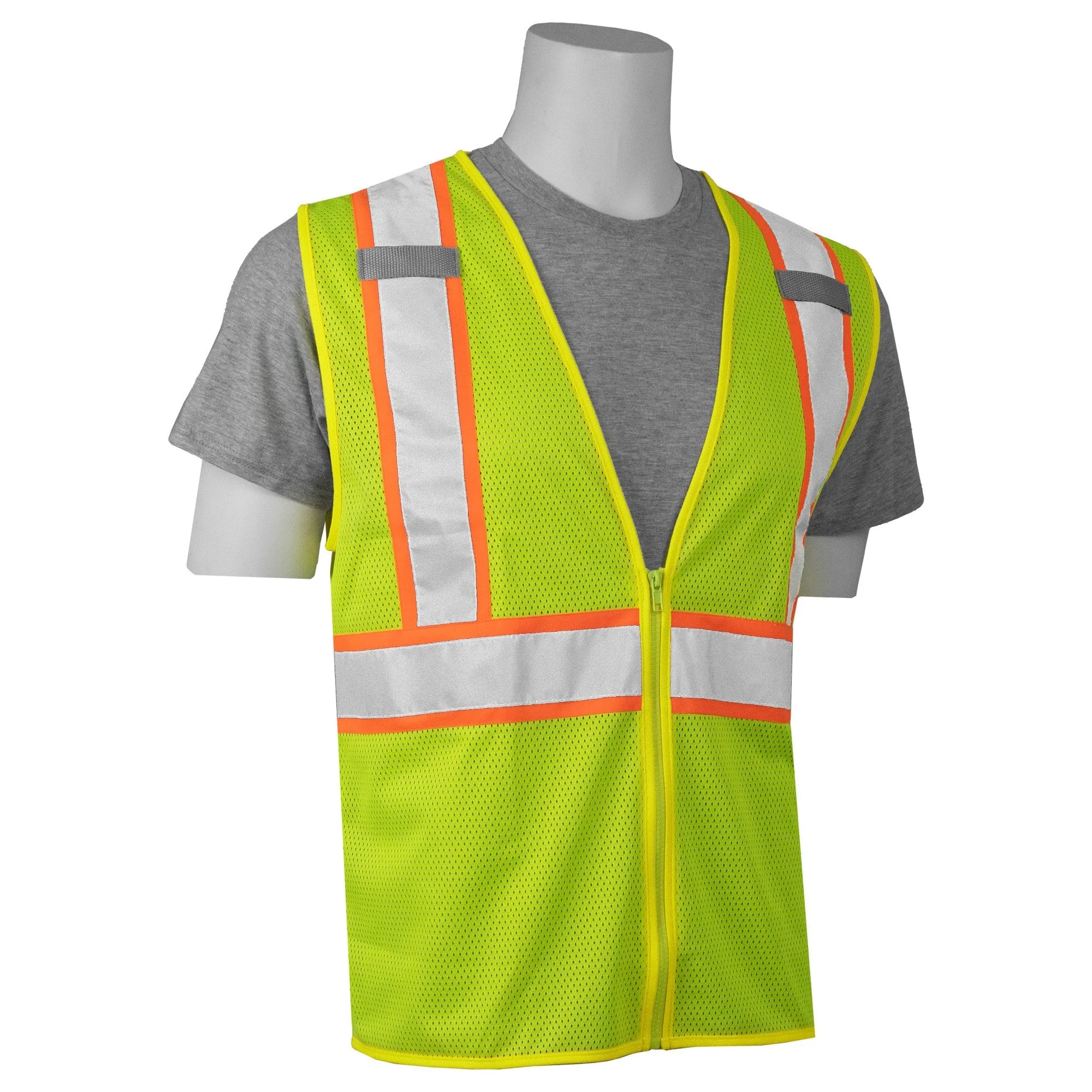 S384 CL2 Mesh Safety Vest with Contrasting Trim 1PC