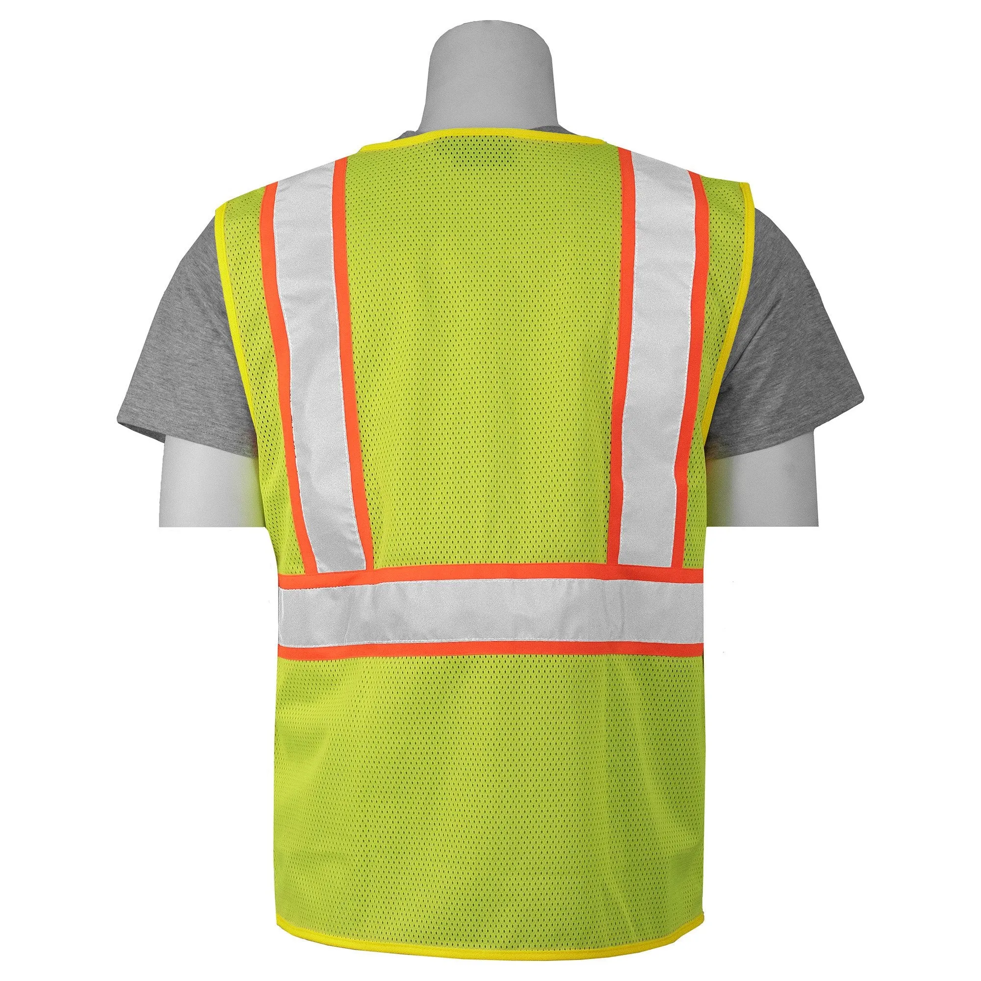 S384 CL2 Mesh Safety Vest with Contrasting Trim 1PC