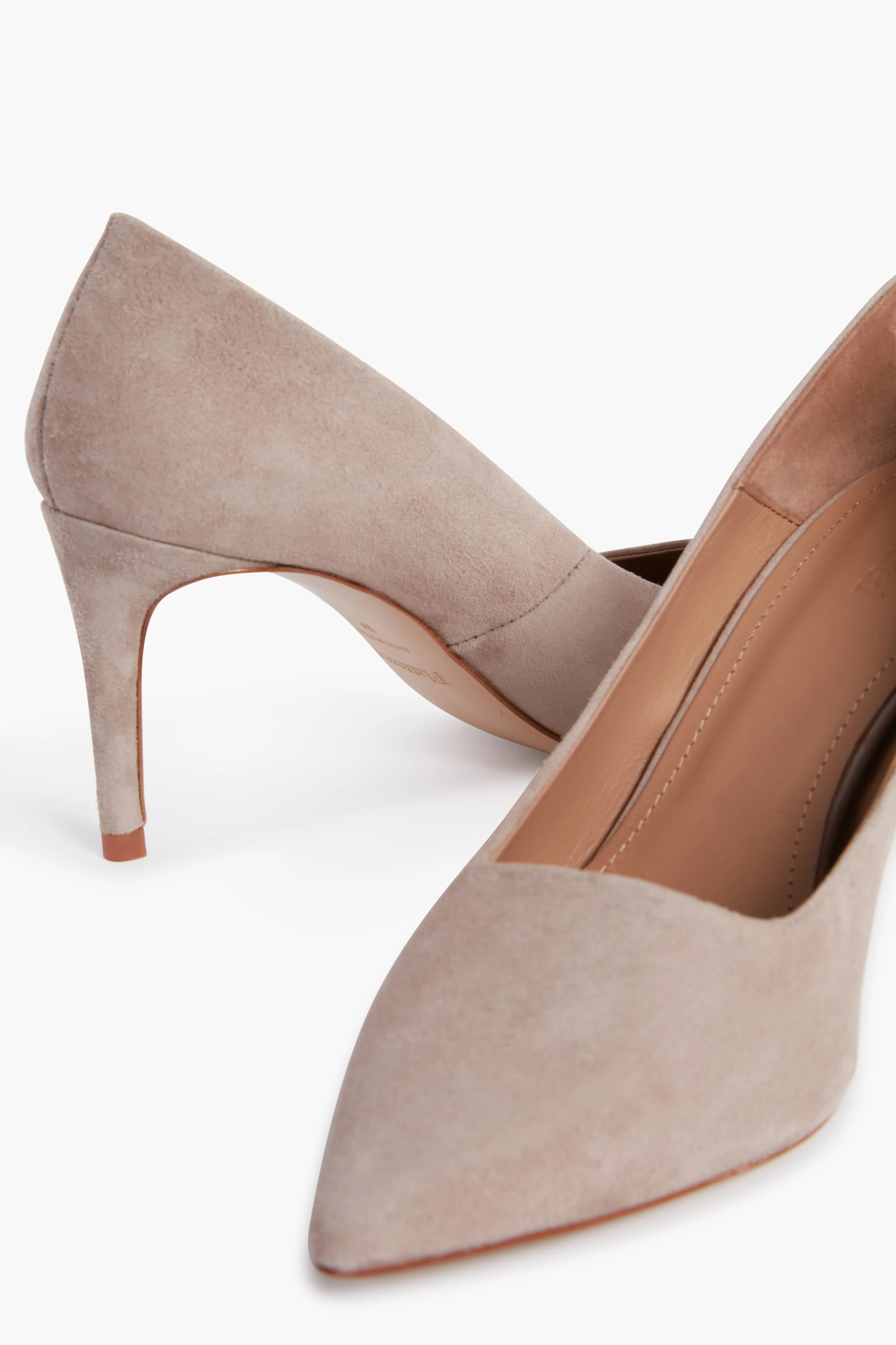 Sand Suede Charlie Heels