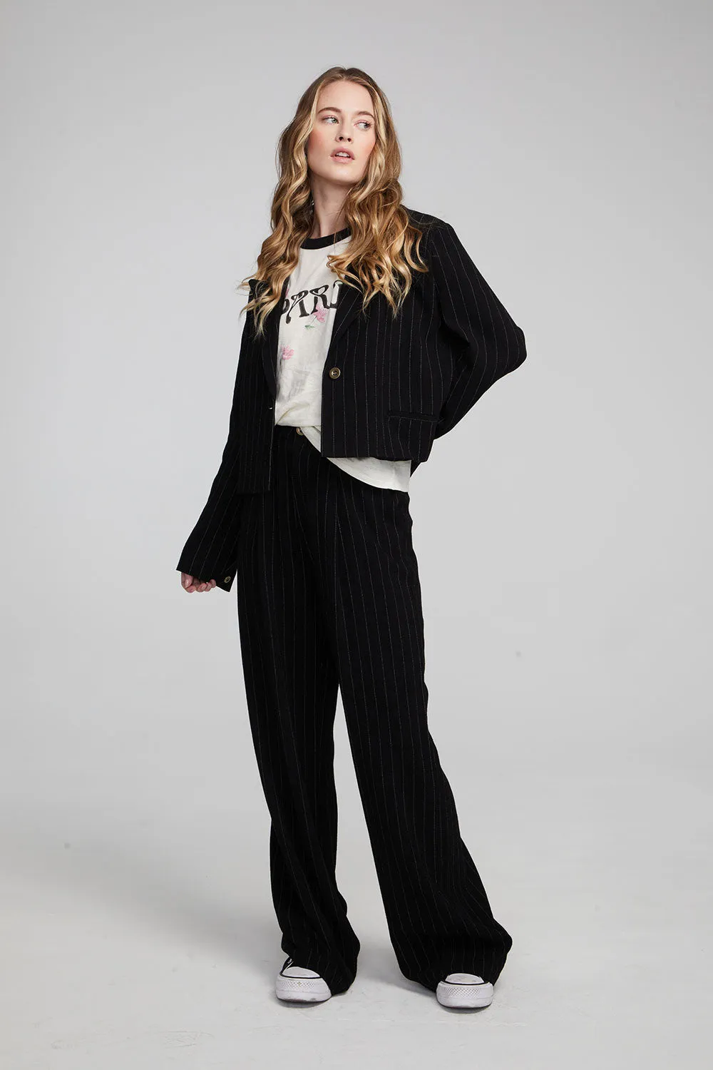 Santana Beverly Pinstripe Blazer