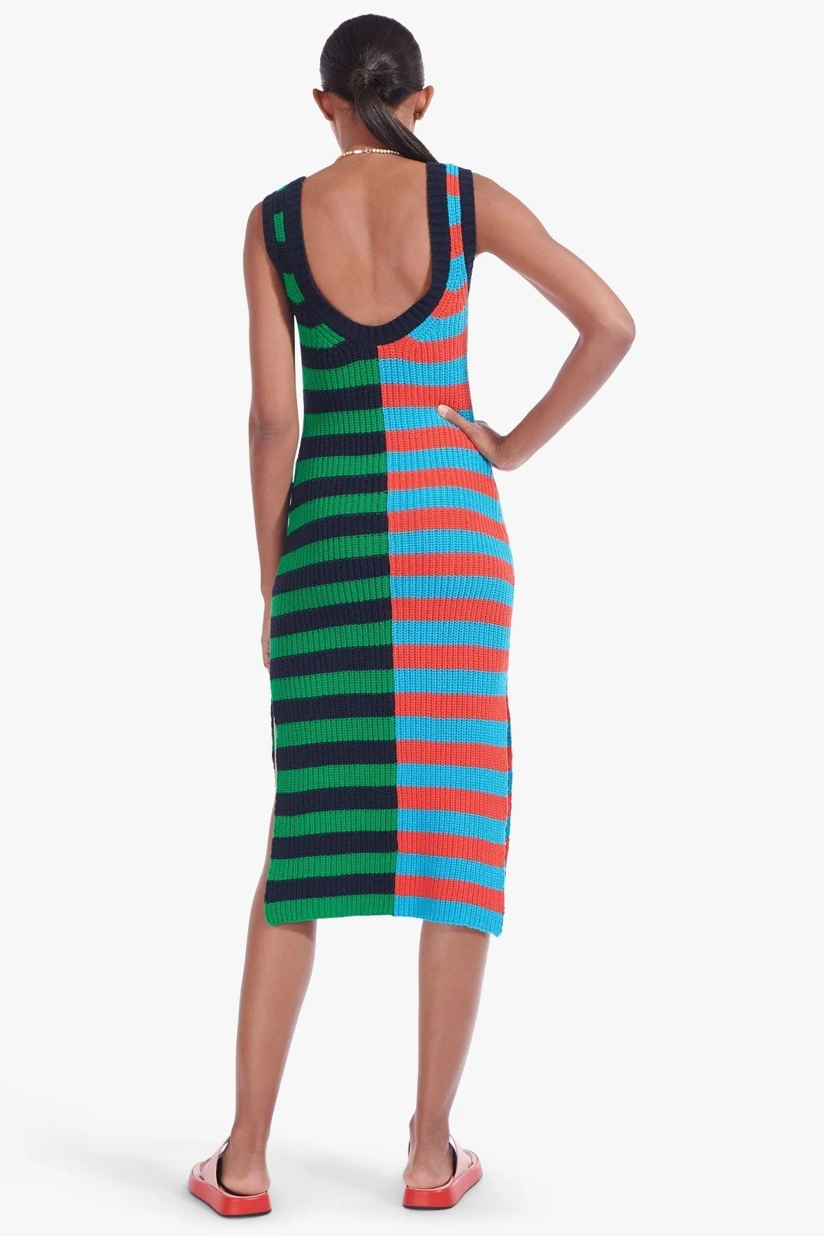 SEASHORE DRESS | CABANA STRIPE DARK