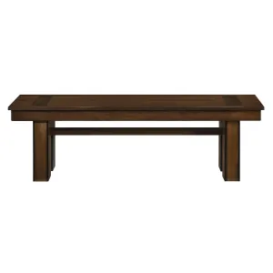 Sedley 58 inch Walnut Bench