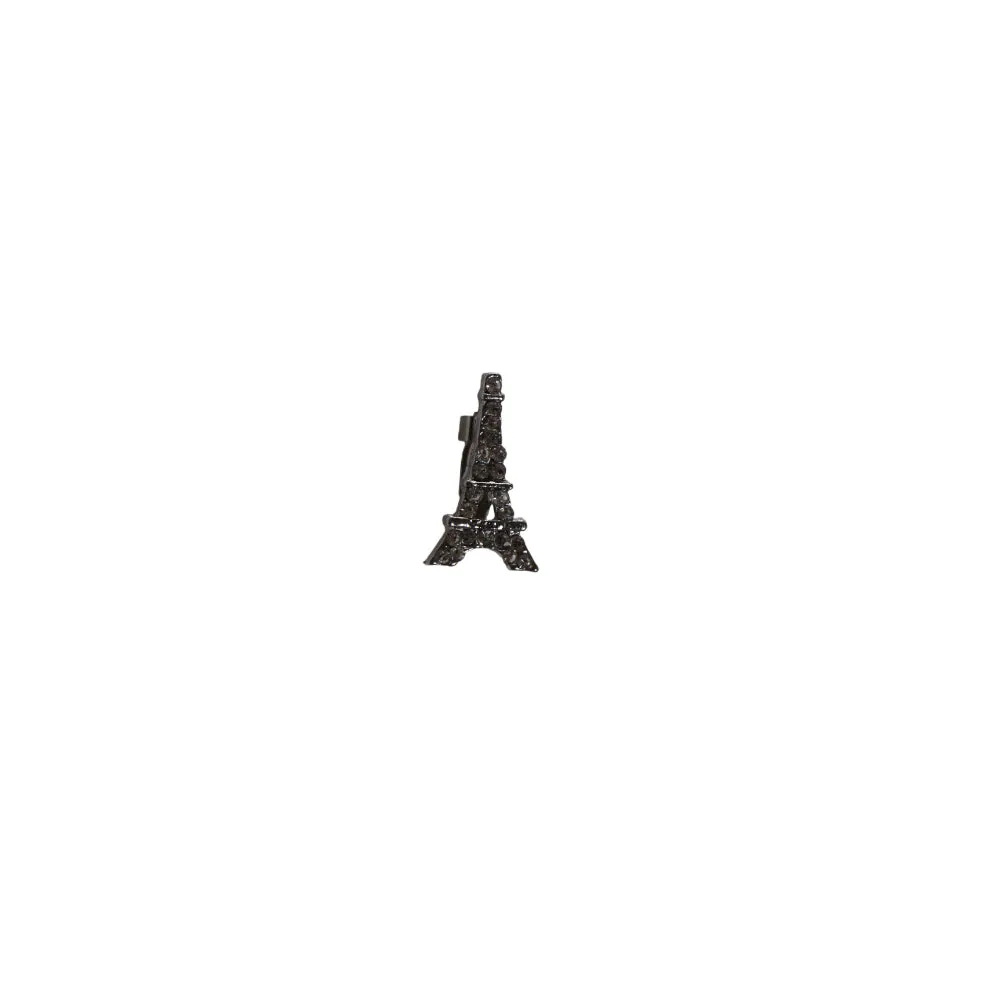 Silver Eiffel Tower Paris France Brooch Blazer Shirt Pin