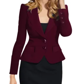 Single-Breasted Small Suit Female blazer