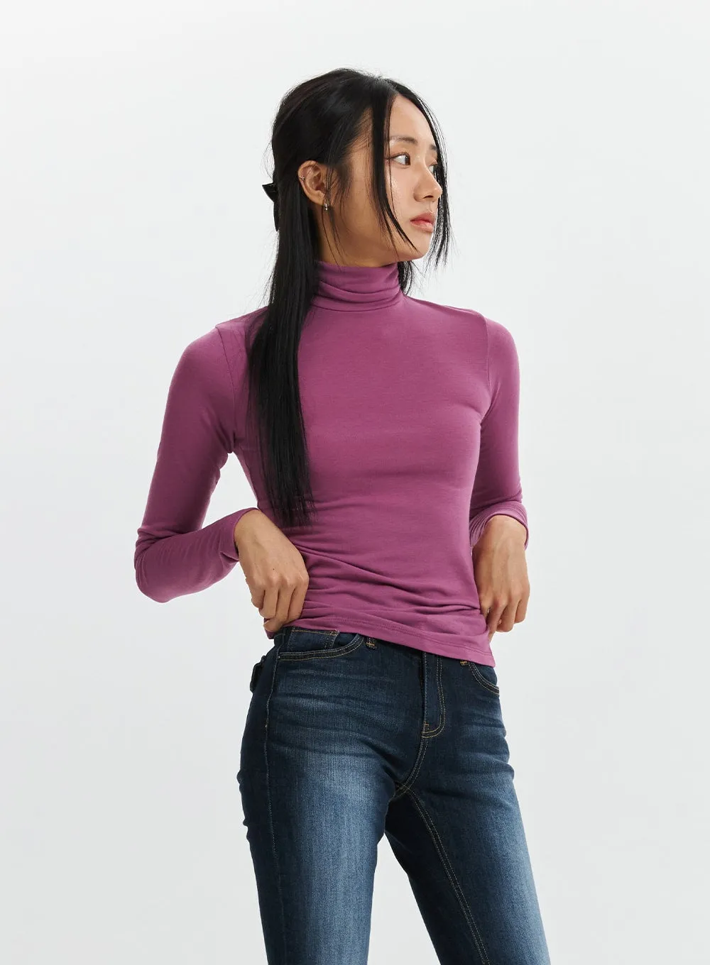 Slim Fit Funnel Neck Sweater CD320