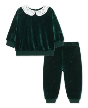 Sparkle Velour Pant Set (2T-4T)