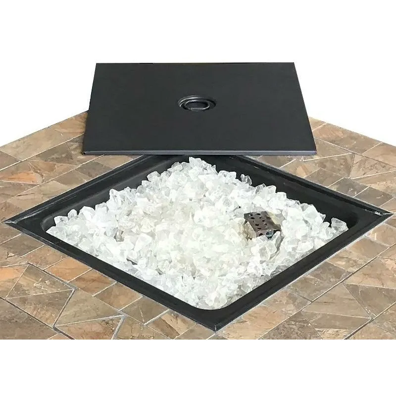 Square Tile Top Fire Pit