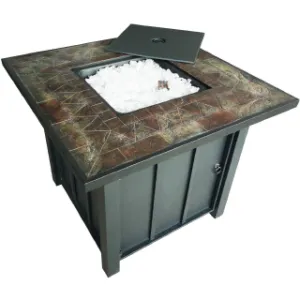 Square Tile Top Fire Pit