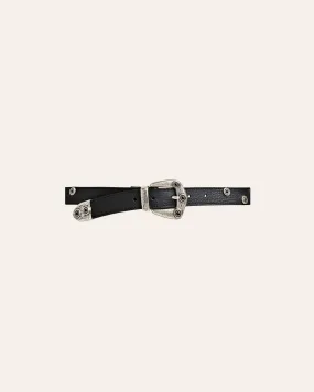 STUD Belt Black Silver