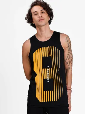 Stylish Cotton Printed Round Neck Sleeveless Vest For Men