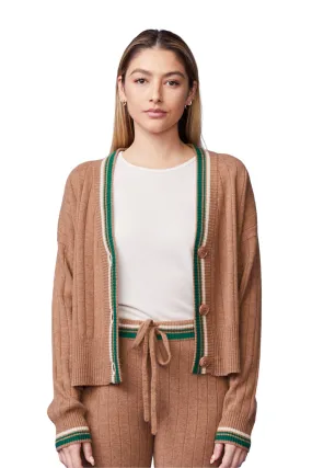 Sweater Rib Oversized Cardigan, Camel