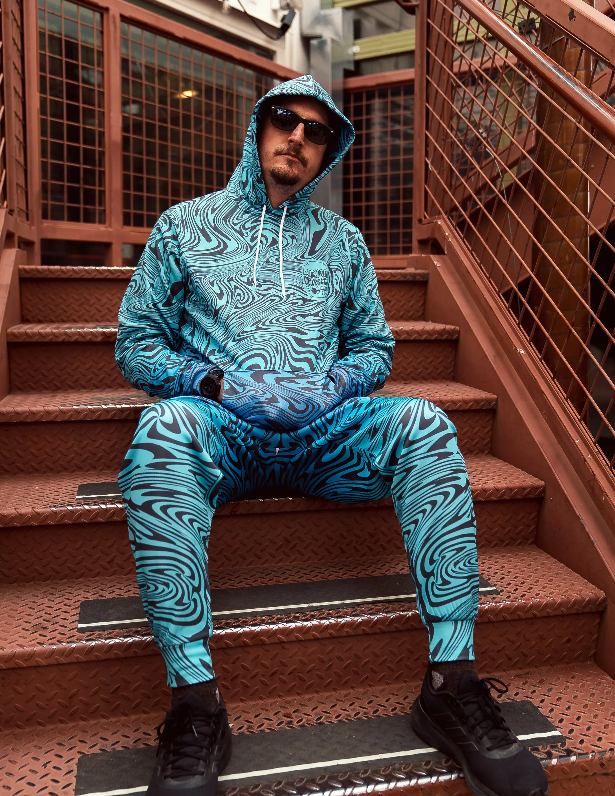 Swirls Collection - Electric Nightfall JOGGERS