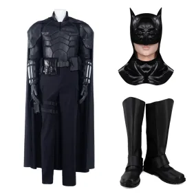 The Batman 2022-Bruce Wayne Pants Cloak Outfits Halloween Carnival Suit Cosplay Costume