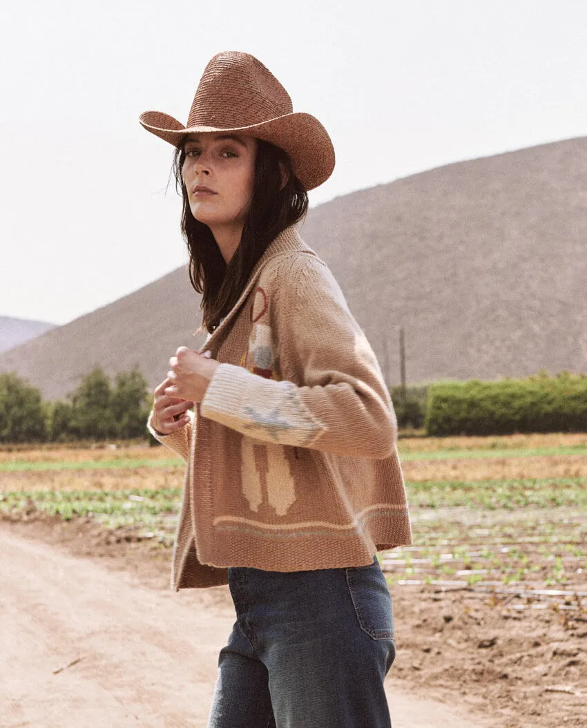 The Great - The Cowboy Lodge Cardigan in Tobacco