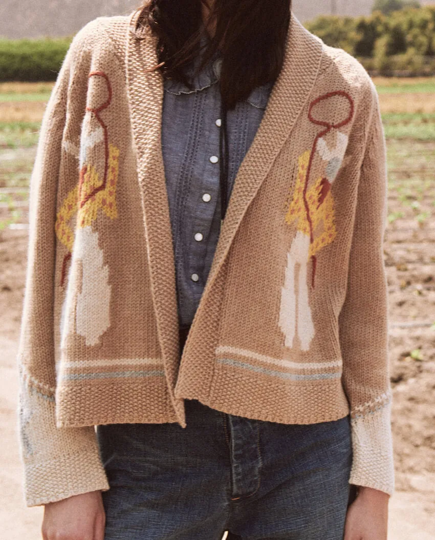 The Great - The Cowboy Lodge Cardigan in Tobacco