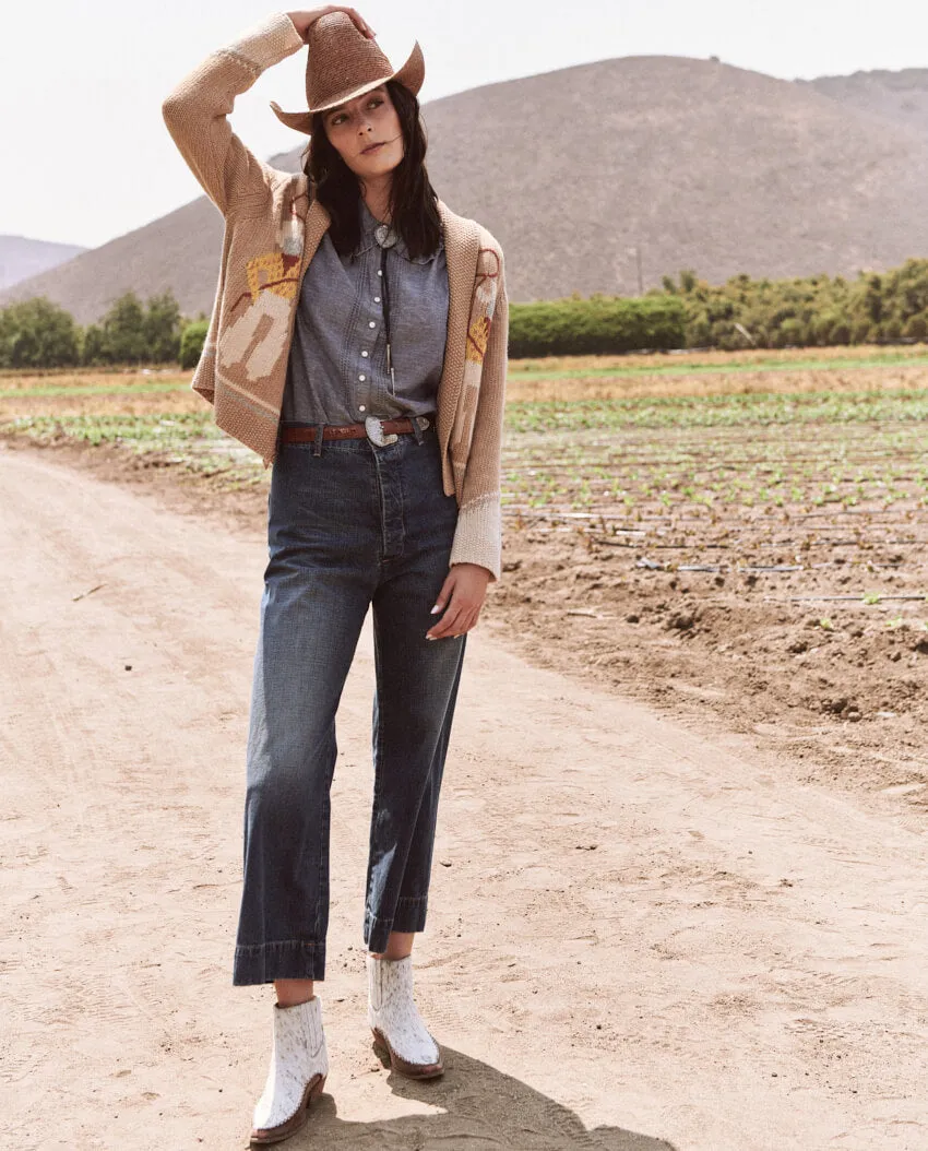 The Great - The Cowboy Lodge Cardigan in Tobacco