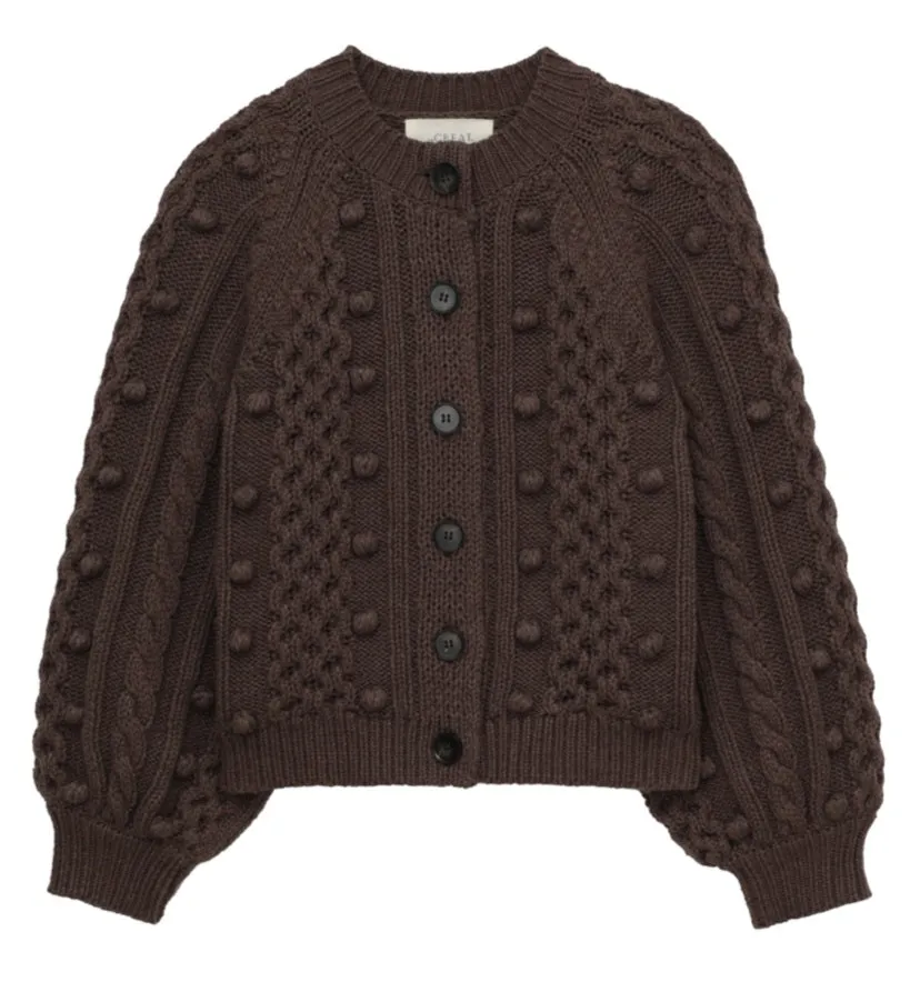 The Great - The Mountainside Cardigan in Dark Cedar