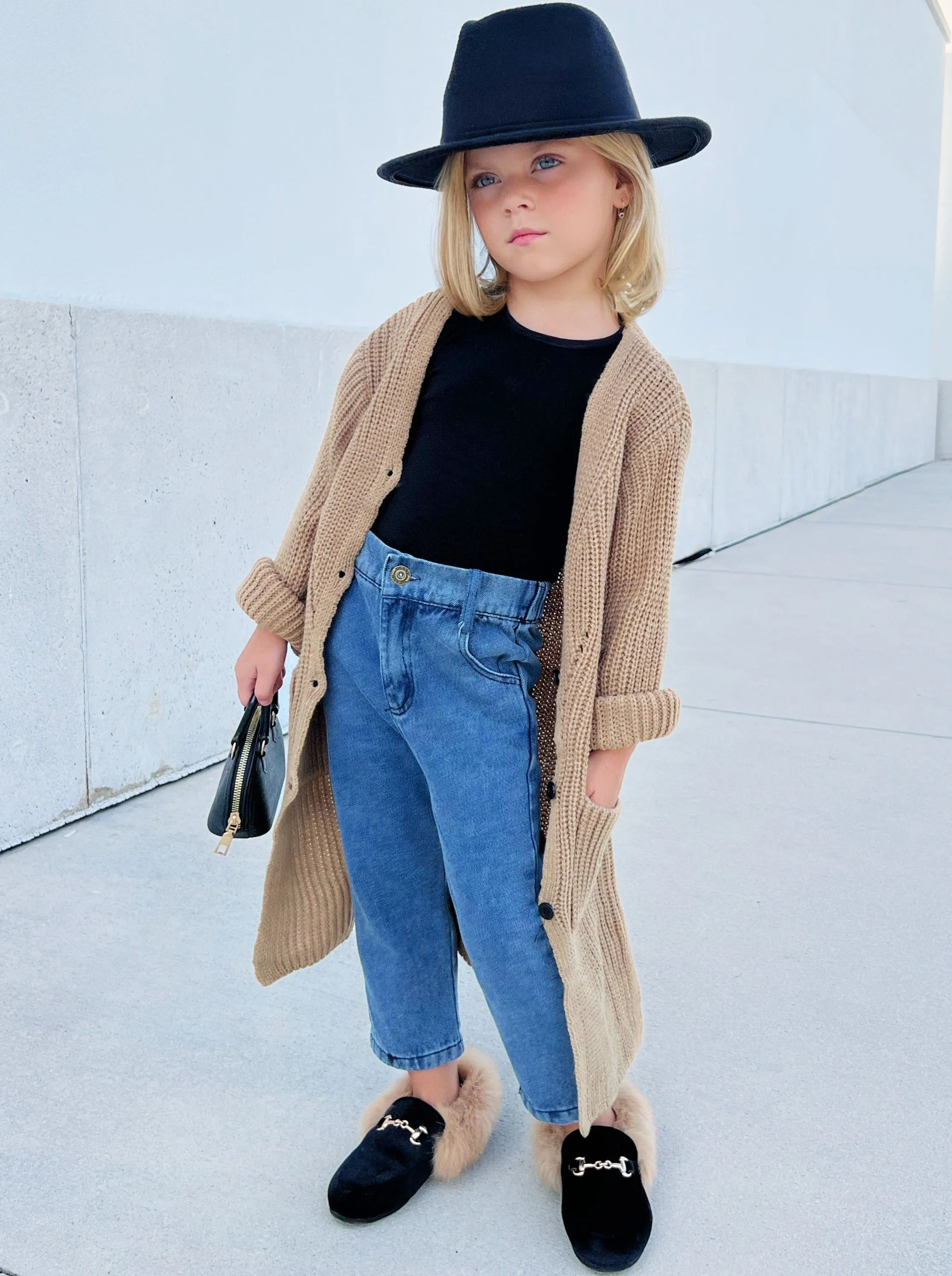 Tiny Trendsetter Oversized Cardigan