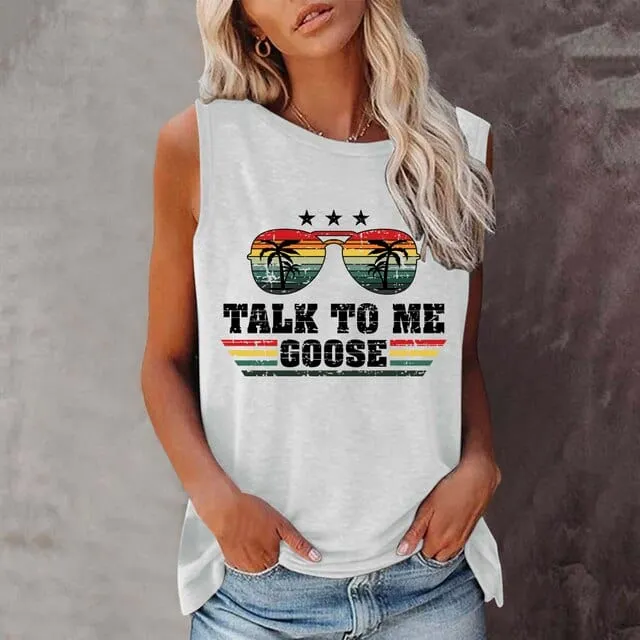 Top Gun Casual Printed Tank Top