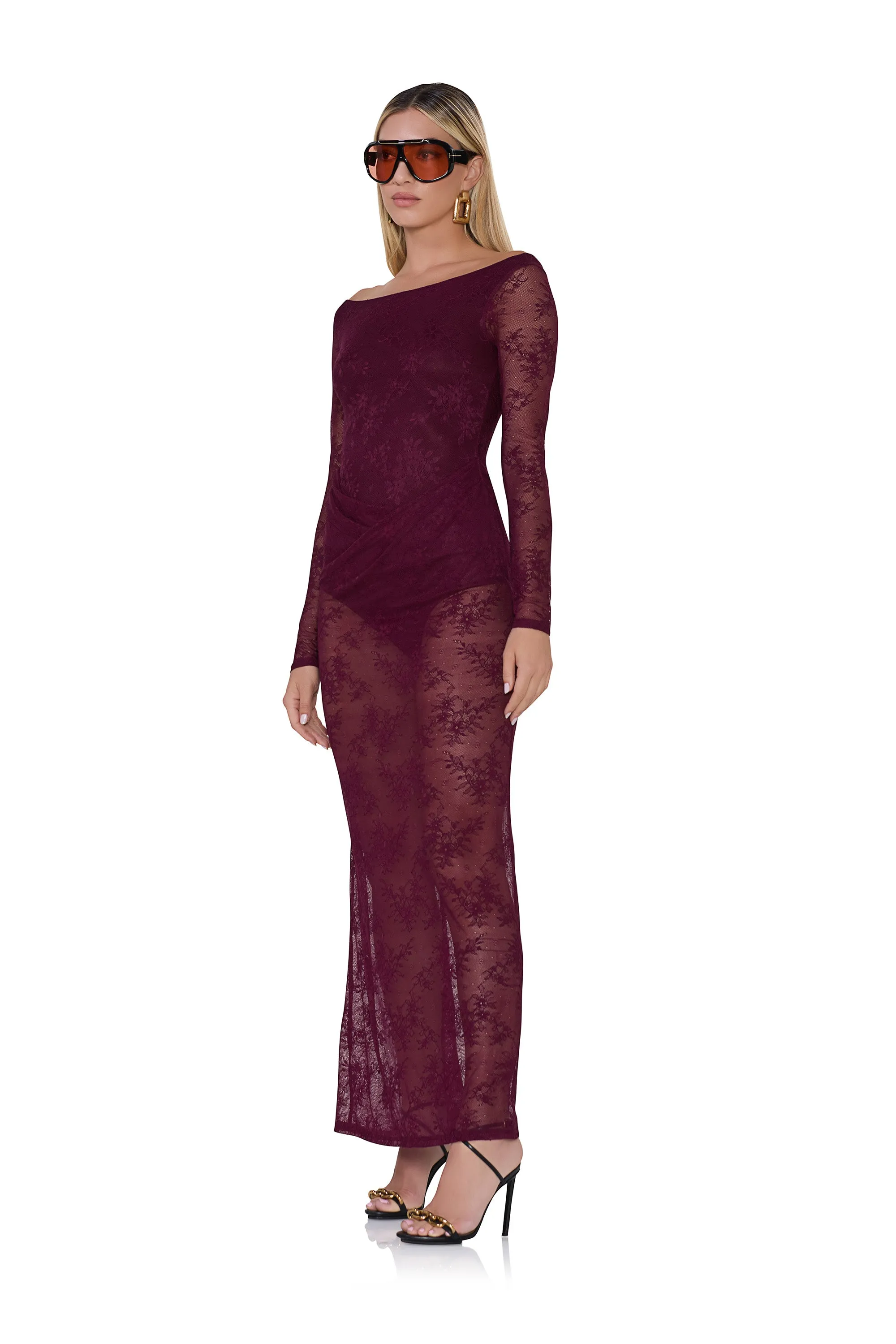 Trina Lace Dress - Fig