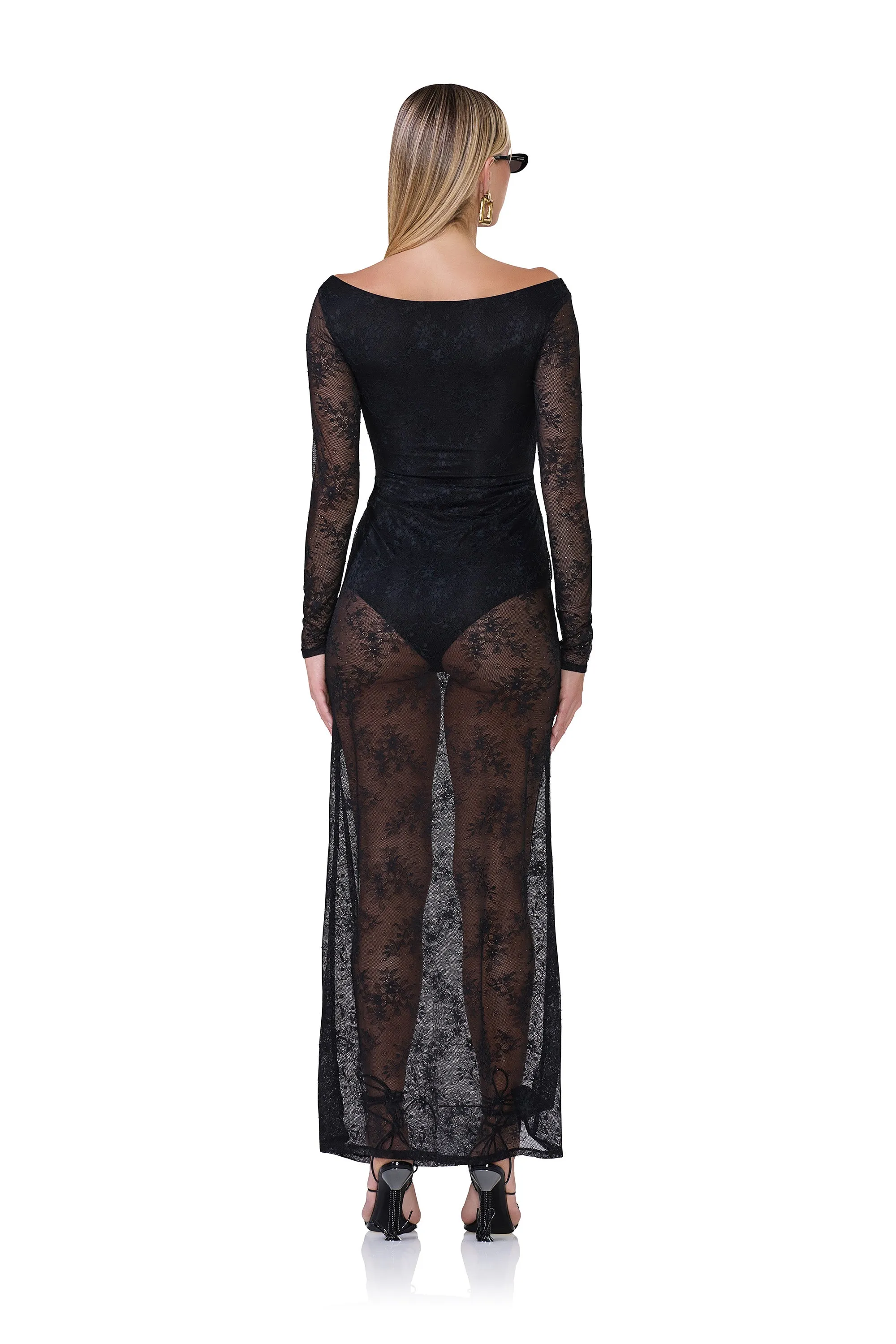 Trina Lace Dress - Noir