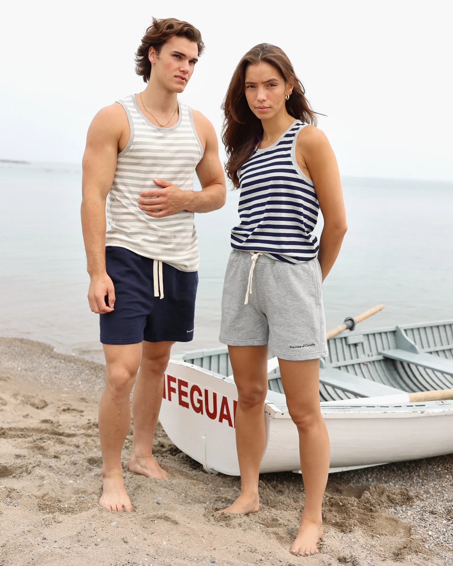 Tuesday Tank Top Navy Stripe - Unisex