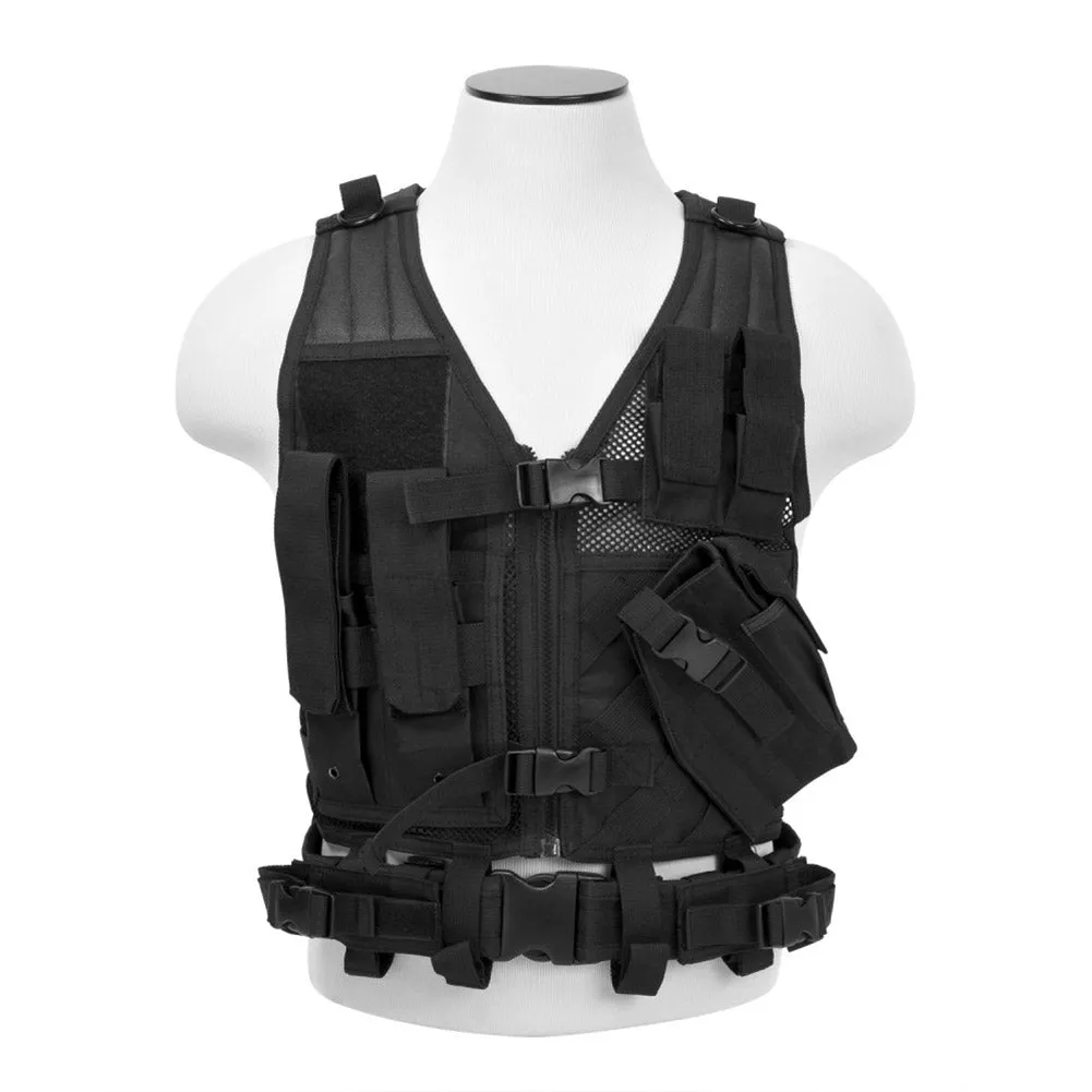 VISM Children's Cross Draw Tactical Vest by NcSTAR