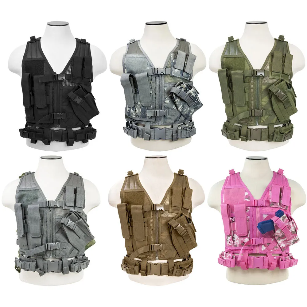 VISM Children's Cross Draw Tactical Vest by NcSTAR