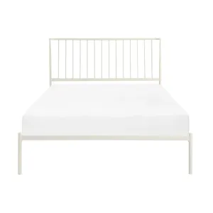 White Queen Platform Bed - Modern Design, Affordable Price