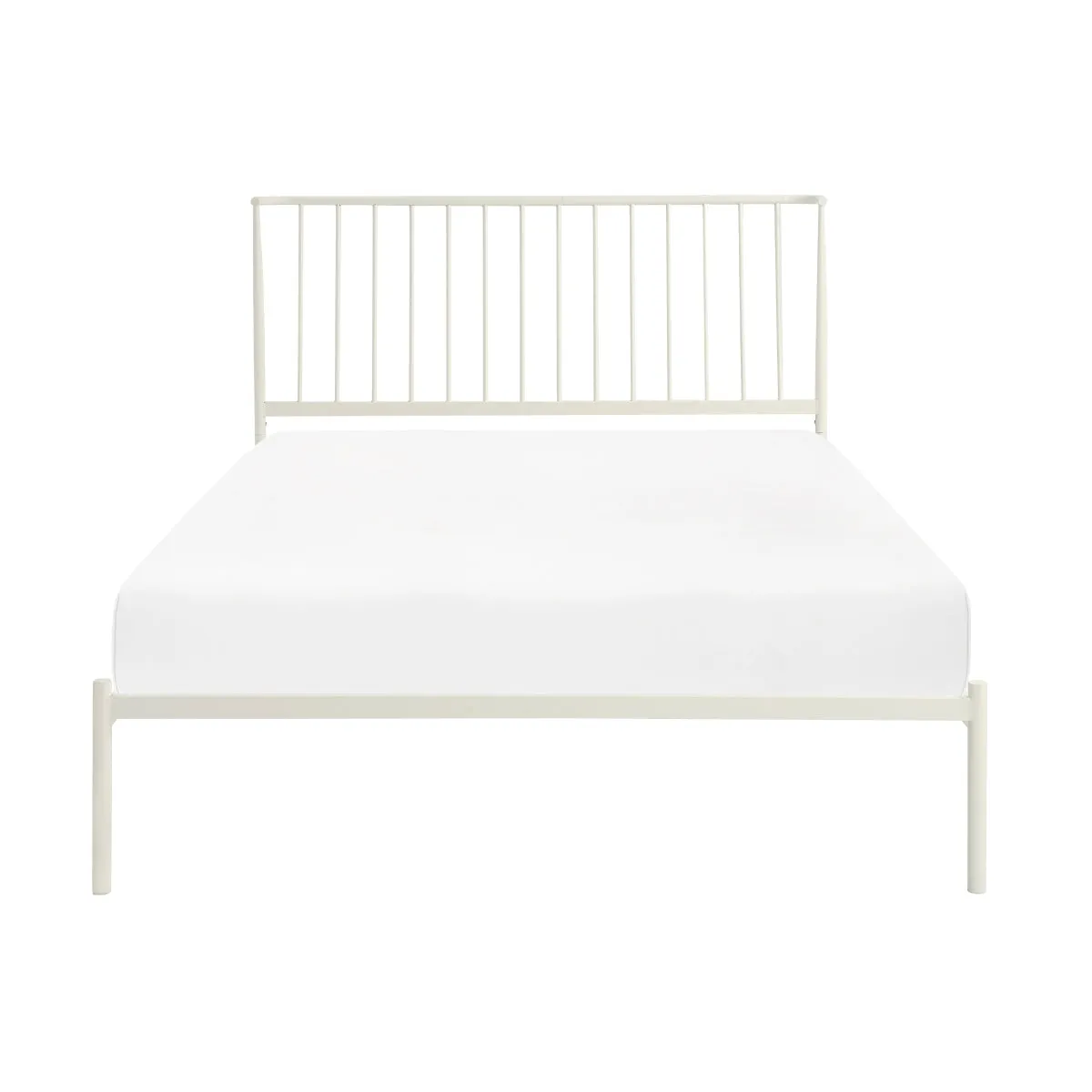 White Queen Platform Bed - Modern Design, Affordable Price