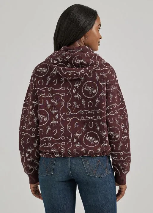 Women's Wrangler Cinched Print Hoodie