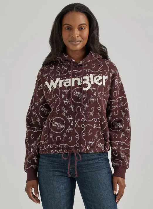 Women's Wrangler Cinched Print Hoodie