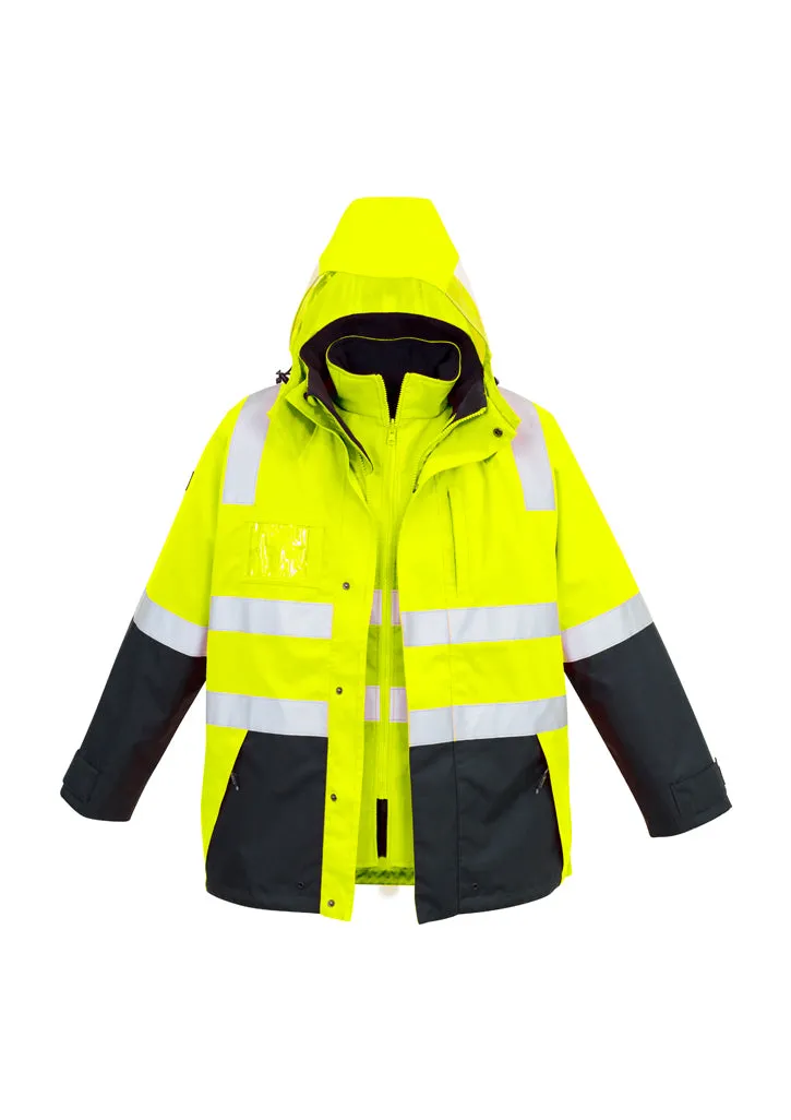 ZJ532 - Mens Hi Vis 4 in 1 Waterproof Jacket