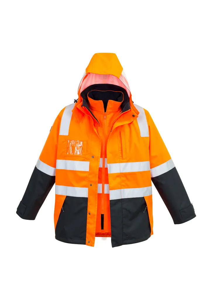 ZJ532 - Mens Hi Vis 4 in 1 Waterproof Jacket